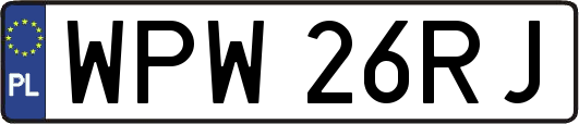WPW26RJ