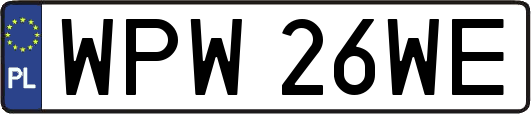 WPW26WE