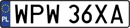 WPW36XA
