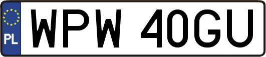 WPW40GU