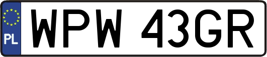 WPW43GR