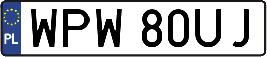 WPW80UJ