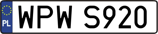 WPWS920