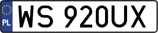 WS920UX