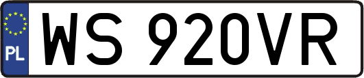 WS920VR