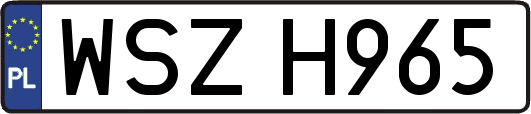 WSZH965