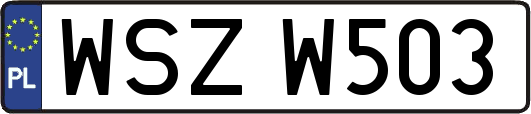 WSZW503