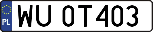 WU0T403
