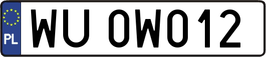 WU0W012