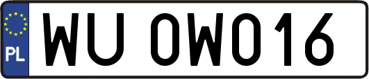 WU0W016
