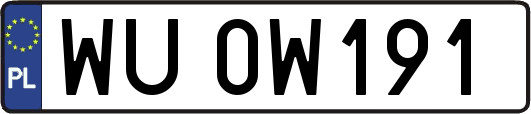 WU0W191