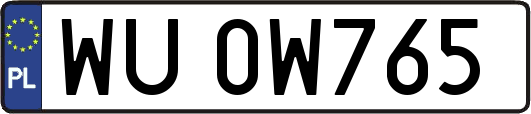 WU0W765