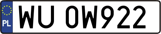 WU0W922