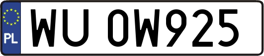 WU0W925
