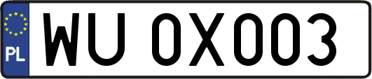 WU0X003