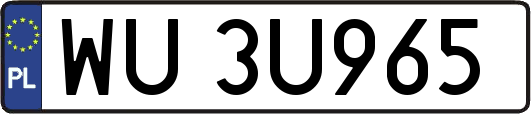 WU3U965