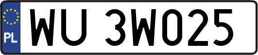 WU3W025