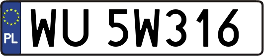 WU5W316