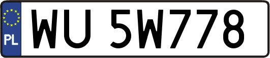 WU5W778