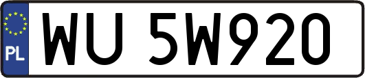 WU5W920