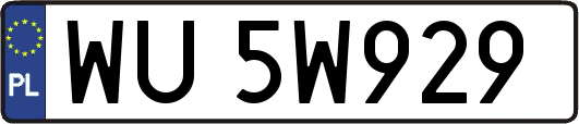 WU5W929