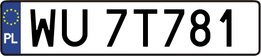 WU7T781