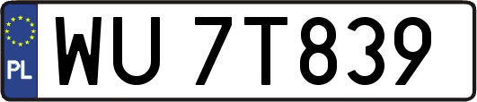 WU7T839