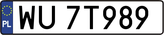 WU7T989