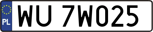 WU7W025