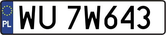 WU7W643