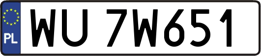 WU7W651