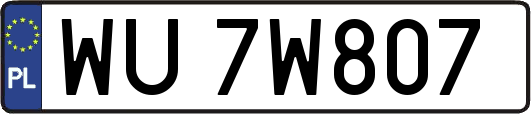 WU7W807