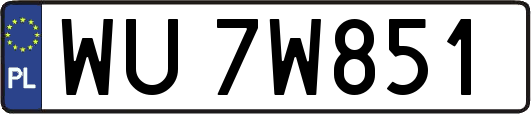 WU7W851