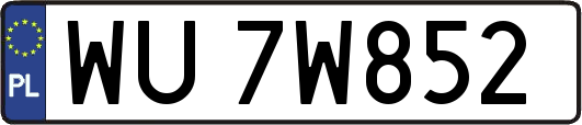 WU7W852