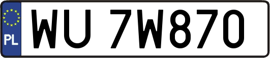 WU7W870