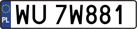 WU7W881