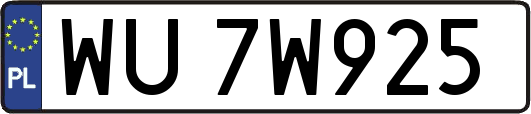 WU7W925