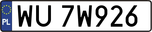WU7W926