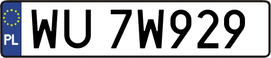 WU7W929