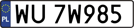 WU7W985