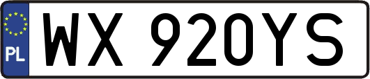 WX920YS