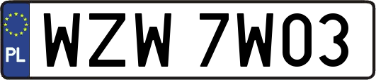 WZW7W03