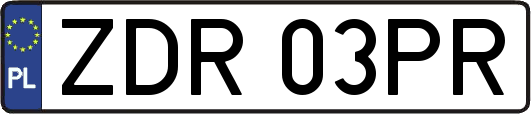 ZDR03PR
