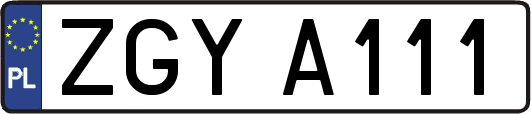 ZGYA111