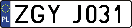 ZGYJ031