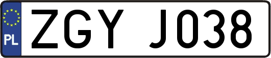 ZGYJ038