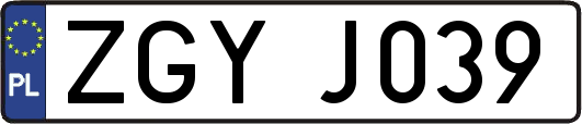 ZGYJ039