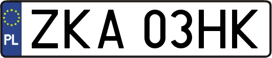 ZKA03HK