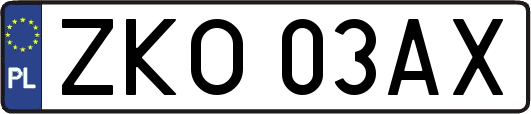ZKO03AX