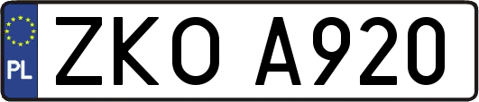 ZKOA920